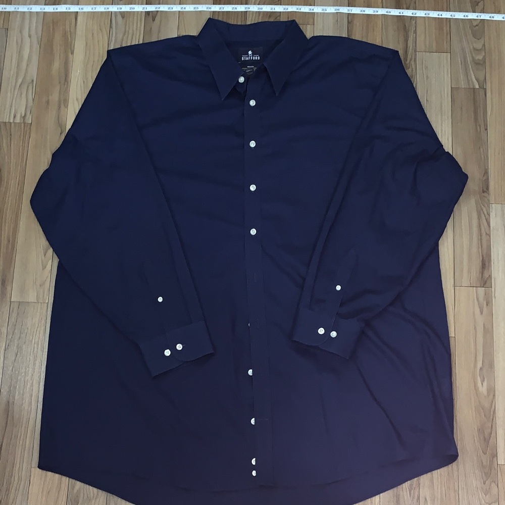 Stafford Navy Dress Shirt